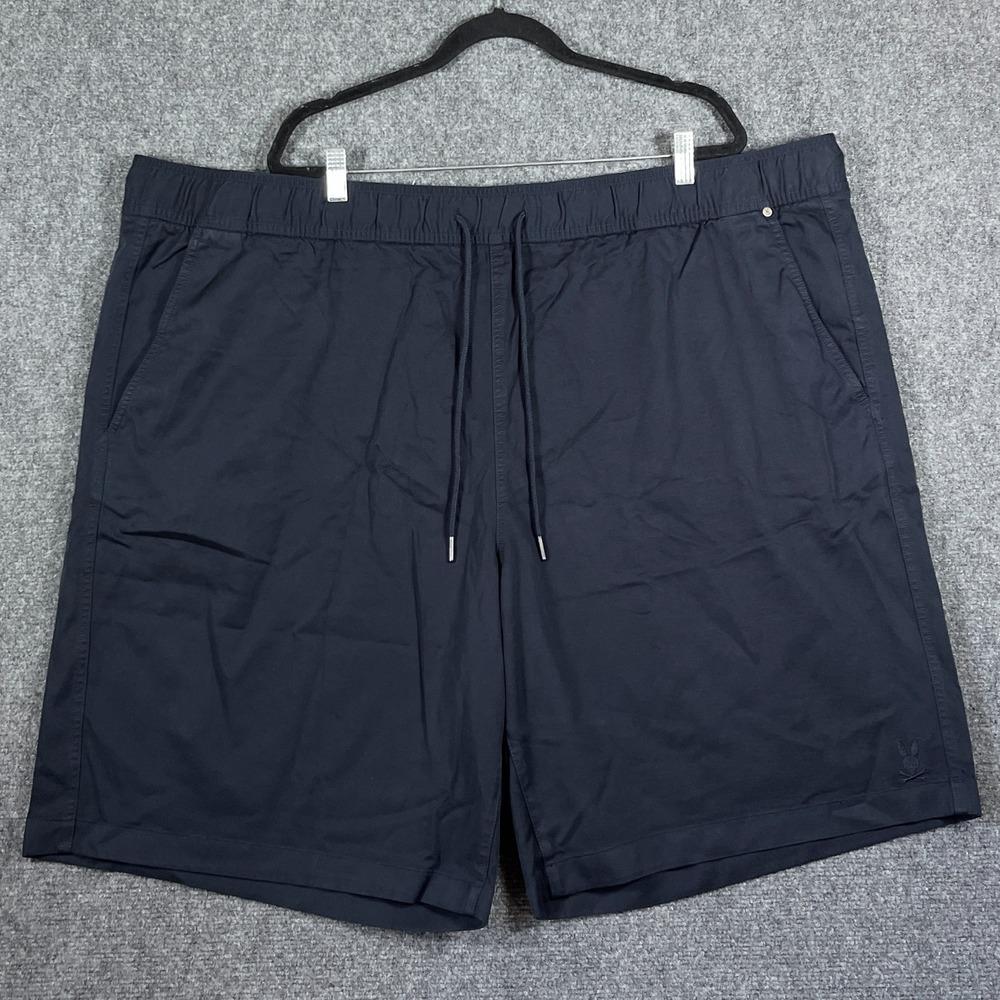 Psycho Bunny Willis Stretch Tencel Shorts Windsurfer Black Big/Tall Size 4XLT